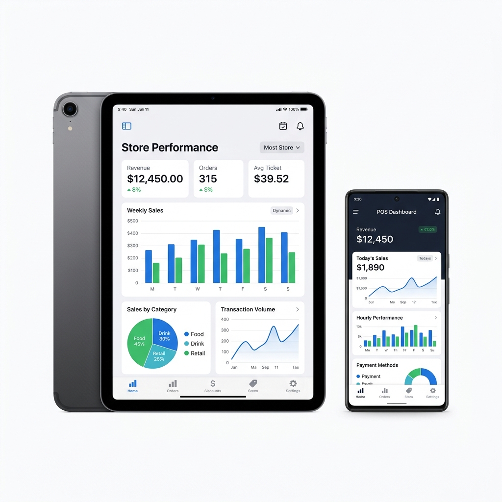 POS Dashboard on Devices